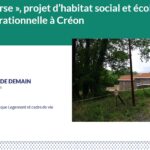 « La Traverse », projet d’habitat social et écologique intergénérationnelle à Créon  (le 23/02/2023)