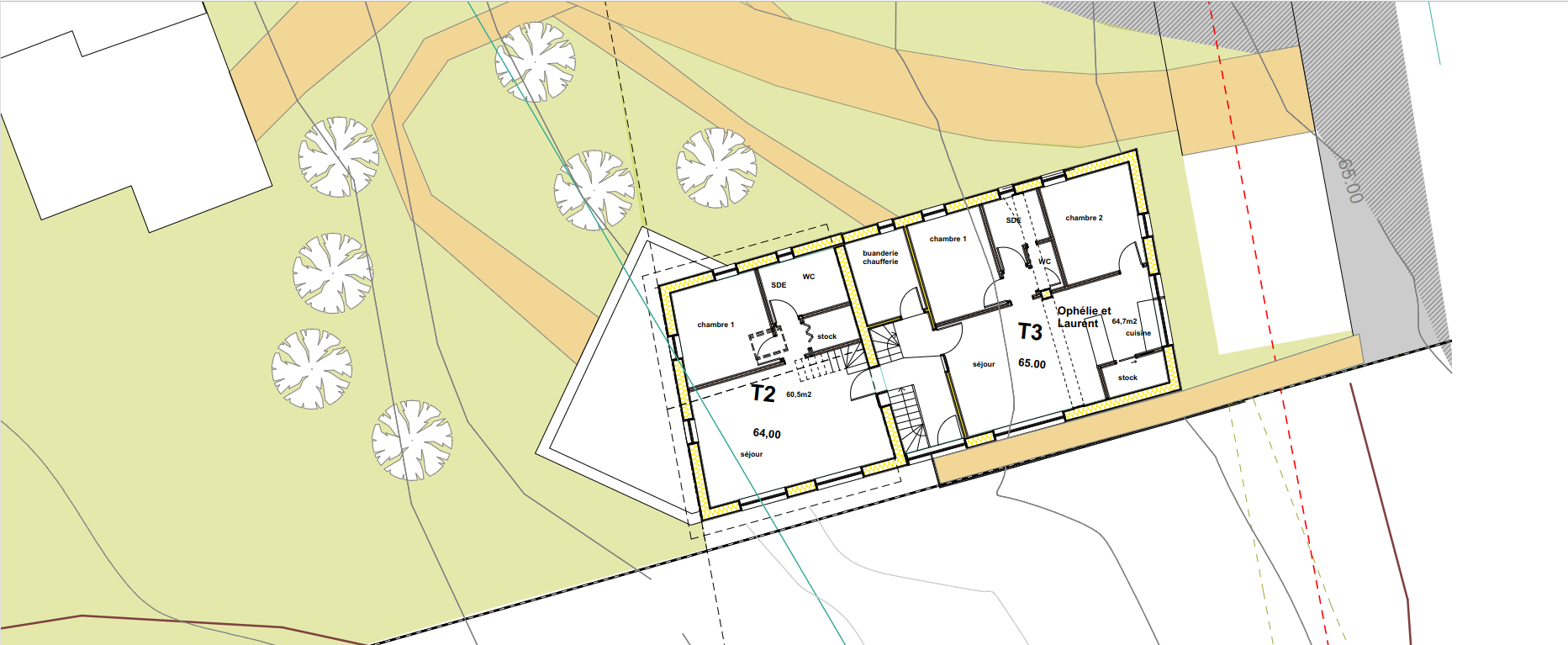 Intégrer La Traverse, un T2 disponible
